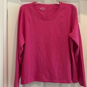 J. CREW NWT Plus size 3X The Girlfriend Tee Long sleeve crewneck 100% cotton
